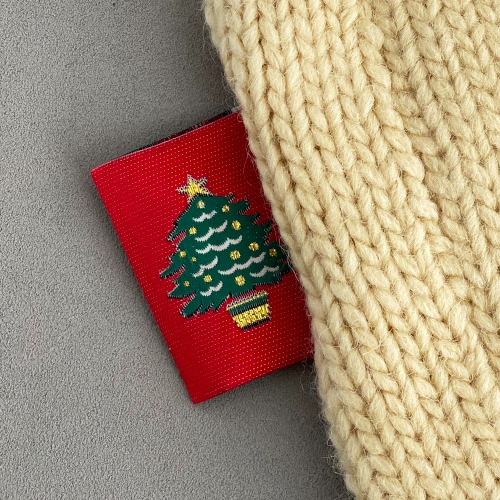 산타 트리 끼움라벨 뜨개 가방용 반접이 라벨 크리스마스 선물 데코