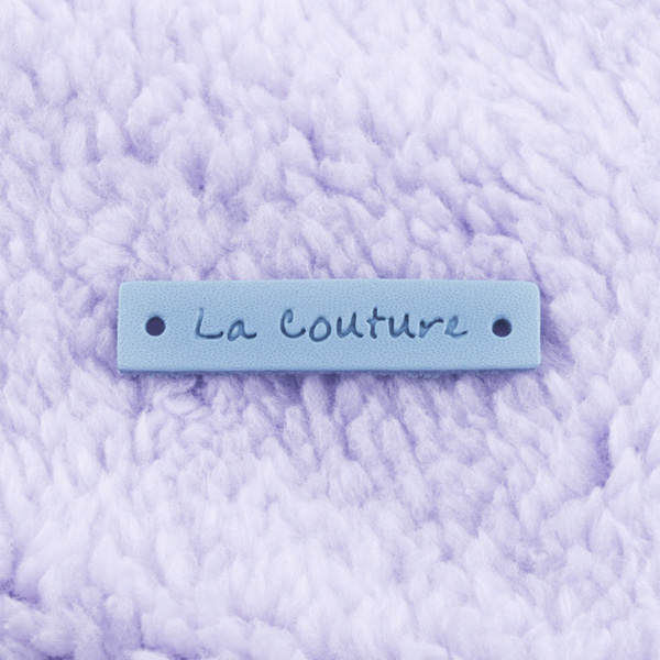 [1개] La Couture 가죽라벨 연하늘-불박